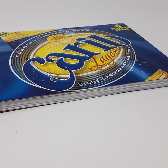 ♻️ Carib Caribbean Beer Carton Upcycled Notepad - Picture 3 of 8